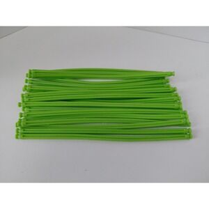 20 K'NEX Neon Green Flexible Rods 7.5" Screamin Serpent Coaster Flexi KNEX Parts